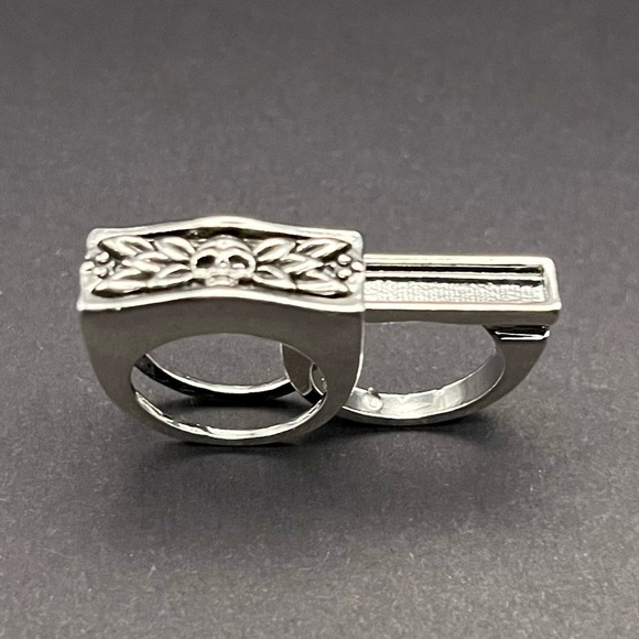 SECRET Compartment Skull Head Ring Size 6 - Picture 2 of 5